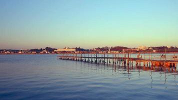 Swamp and pier taken in Japan video