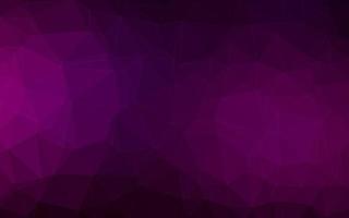 Dark Purple vector shining triangular pattern.