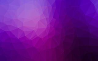 Dark Purple vector shining triangular pattern.