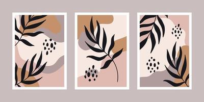 Botanical minimalist posters vector