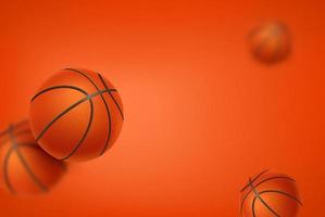 Group of basketball balls vector wallpaper with copy space