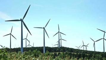 Wind Turbines in a Field not Rotating