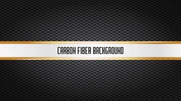 Carbon fiber texture background. Presentation backdrop in vector. Copy space for your text. Futuristic modern looking black carbon with silver thread. vector