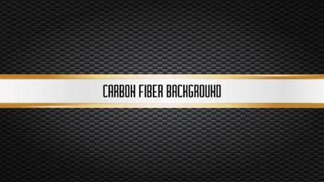 Carbon fiber texture background. Presentation backdrop in vector. Copy space for your text. Futuristic modern looking black carbon with silver thread. vector