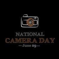 national camera day vector illustration