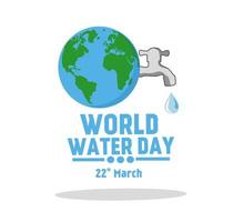 world water day vector illustration