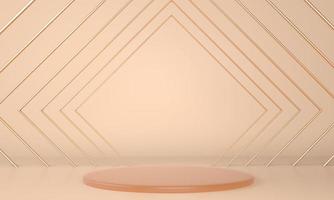 3d abstract background, mock up scene geometry shape podium for product display, 3d illustration. photo