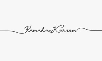 ramadan kareem text script on white background. vector