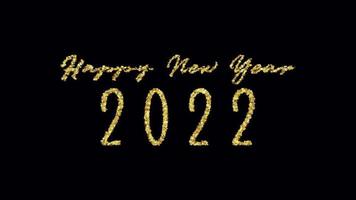 lazo feliz año nuevo 2022 copo de nieve dorado video