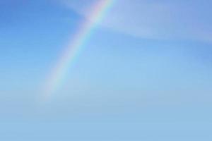 blue sky with rainbow clouds. sunshine day with blue sky in morning background photo