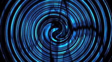blaue Grunge digitale psychedelische Verdrehung im Tunnel video