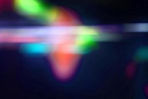 dark blue and rainbow modern blur background and blur light background, abstract circle multicolor with blur photo