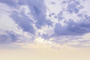 blue sky with light white clouds. sunshine day with blue sky in morning background photo