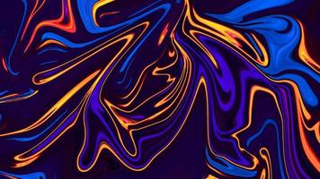 mezcla de colores azul y amarillo, pintura abstracta multicolor y de mármol, estampado de moda, diseño de fondo natural curva de línea líquida que fluye en una franja brillante foto