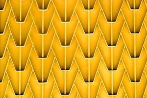 Metal textured fence with outdated bright yellow paint. Abstract texture background. photo