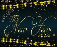 Happy new year 2022 background. vector