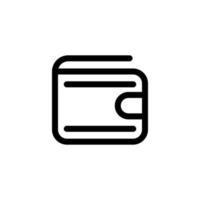 wallet icon design vector symbol storage, finance, financial, saving, payment for ecommerce