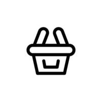 shopping basket icon design vector symbol retail, shopping, basket, bag, market for ecommerce