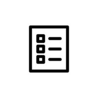 list icon design vector symbol document, paper, checkbox, checklist