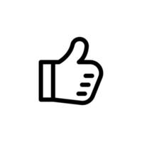 thumb up icon design vector symbol best, like, good, hand