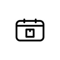 delivery date icon design vector symbol calendar, plan, date, event for ecommerce