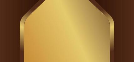 scratch gold texture background with golden panel vector