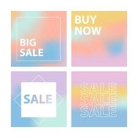 Banner Template Sticker big sale Buy now text sign Vector holiday illustration.