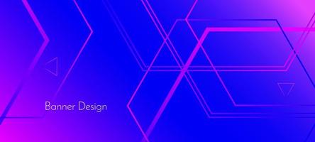 Fondo de banner de diseño decorativo de color geométrico abstracto vector