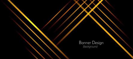 Abstract geometric transparent gradient lines yellow and gold color illustration pattern background vector