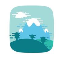 nature landscape illustration vector