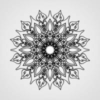 Vector round abstract circle. Mandala style.