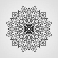 Vector round abstract circle. Mandala style.