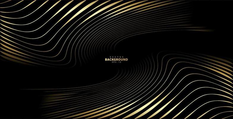 Stripe pattern gold luxury color. Gold glitter stripes background. Abstract gold wave line texture. pattern vector illustration.