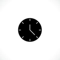 icono de reloj. estilo plano del símbolo del tiempo del reloj. diseño de icono de sitio web, logotipo, aplicación, interfaz de usuario. ilustración - vector. Eps10. vector