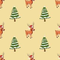 Christmas seamless pattern, Winter pattern, Creative for texture for fabric, wrapping, textile, wallpaper, apparel. Vector illustration background. New year.