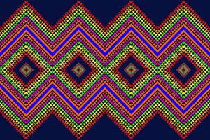 hermoso patrón de arte étnico geométrico tradicional. diseño para alfombras, papel tapiz, ropa, envoltura, batik, tela, ilustración vectorial. figura estilo bordado tribal. vector