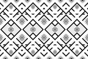 Beautiful geometric ethnic art pattern traditional. Design for carpet,wallpaper,clothing,wrapping,batik,fabric,Vector illustration. Figure tribal embroidery style. vector