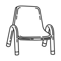Child Chair Icon. Doodle Hand Drawn or Outline Icon Style vector