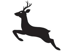 Vector Deer Icon. Running Deer Icon