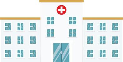 ilustración vectorial del edificio del hospital. Ilustración del vector del edificio del hospital del edificio del hospital. edificio del hospital