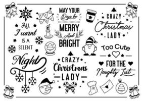 Christmas quote illustration Vector for banner