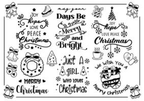 Christmas quote illustration Vector for banner