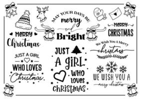 Christmas quote illustration Vector for banner