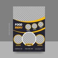 modern and creative food and restaurant social media post and web banner vector