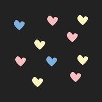 cute love stickers, tiny little love stickers, stickers for social media vector