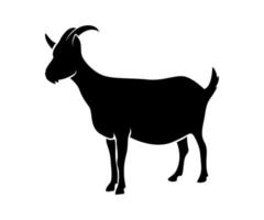 Java goat silhouette design, local goat from Java vector