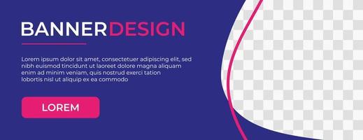 diseño de banner web. moderno y con un concepto de diseño llamativo vector