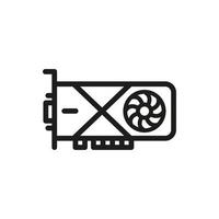 VGA . Video Graphics Array . Vga card icon. Trendy modern flat linear vector Vga card icon on white background from thin line Cryptocurrency economy and finance collection