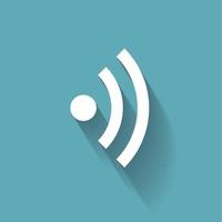 Wi-Fi Flat Icon for Different Electronic Devices. Vector Illustr