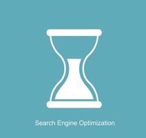 SEO - Search Engine Optimization Flat Icon Vector Illustration